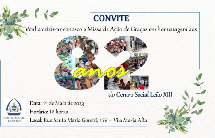 82 anos Centro Social Leão XIII